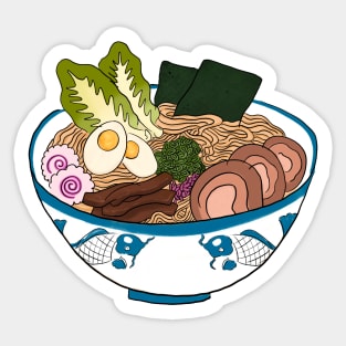 Japanese Ramen Noodles Bowl Korean Ramyeon Sticker